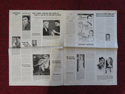 HOUSE OF NUMBERS UNCUT M.G.M FOLDED PRESS BOOK JACK PALANCE 1957