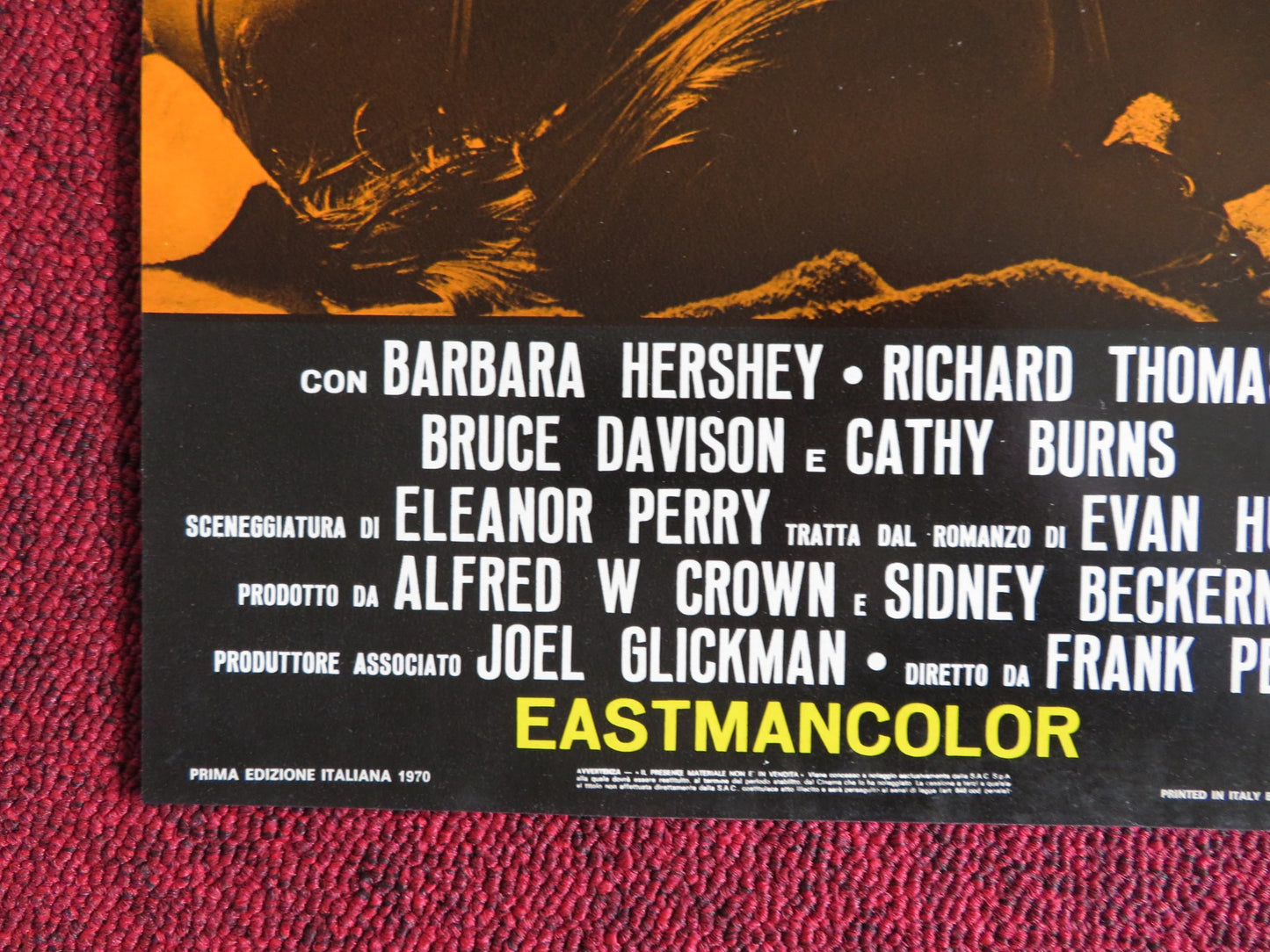 I BREVI GIORNI SELVAGGI / Last Summer - E ITALIAN FOTOBUSTA POSTER HERSHEY 1969