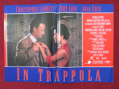 IN TRAPPOLA - C ITALIAN FOTOBUSTA POSTER CHRISTOPHER LAMBERT JOHN LONE 1995