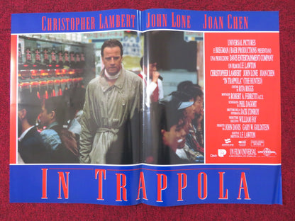 IN TRAPPOLA - E ITALIAN FOTOBUSTA POSTER CHRISTOPHER LAMBERT JOHN LONE 1995