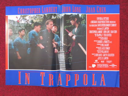 IN TRAPPOLA - F ITALIAN FOTOBUSTA POSTER CHRISTOPHER LAMBERT JOHN LONE 1995