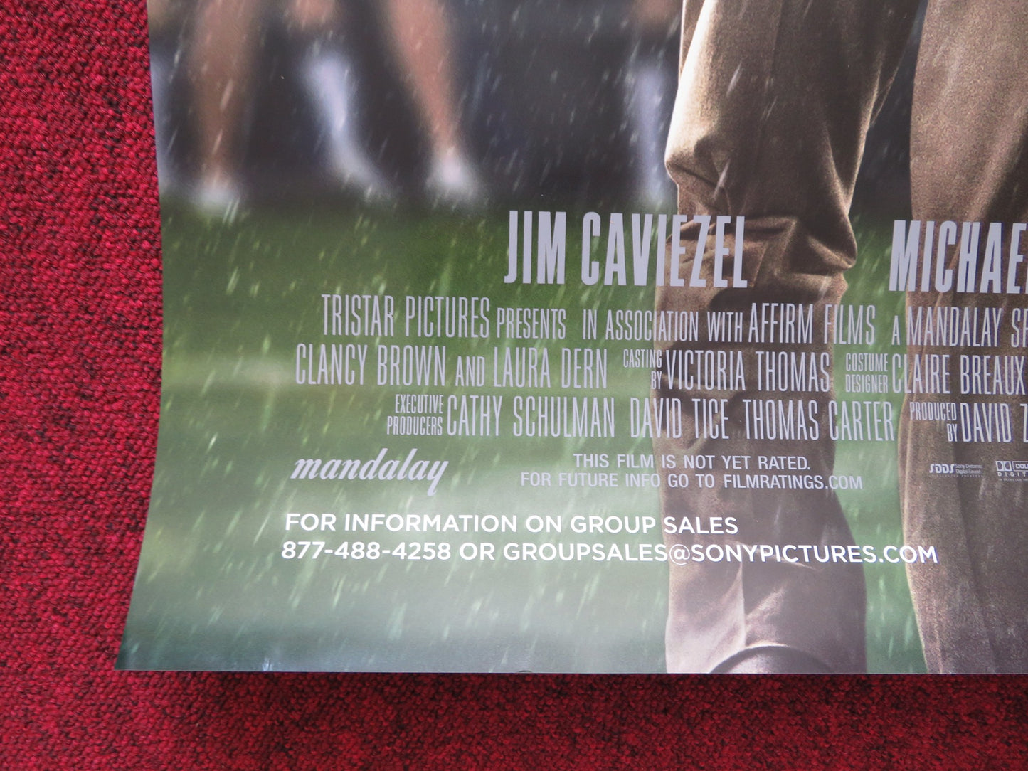 WHEN THE GAME STANDS TALL US ONE SHEET ROLLED POSTER JIM CAVIEZEL M. CHIKLI 2014