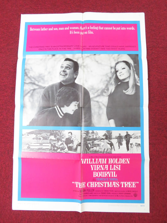 THE CHRISTMAS TREE FOLDED US ONE SHEET POSTER WILLIAM HOLDEN VIRNA LISI 1969