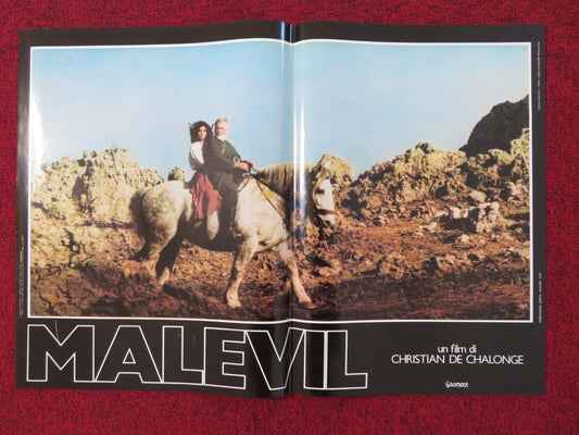 MALEVIL - C ITALIAN FOTOBUSTA POSTER MICHEL SERRAULT JACQUES DUTRONC 1981