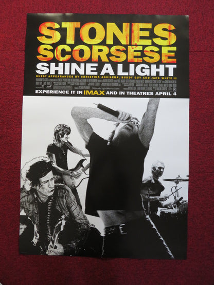 SHINE A LIGHT US ONE SHEET ROLLED POSTER ROLLING STONES SCORSESE 2008