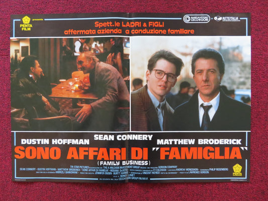 FAMILY BUSINESS -C ITALIAN FOTOBUSTA POSTER SEAN CONNERY DUSTIN HOFFMAN 1989