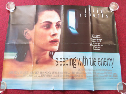 SLEEPING WITH THE ENEMY UK QUAD (30"x 40") ROLLED POSTER JULIA ROBERTS 1991