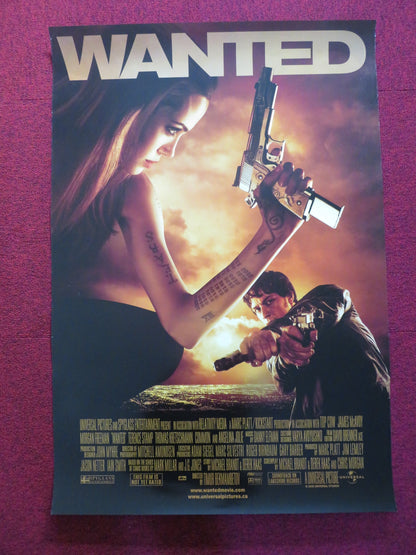 WANTED US ONE SHEET ROLLED POSTER JAMES MCAVOY MORGAN FREEMAN 2008