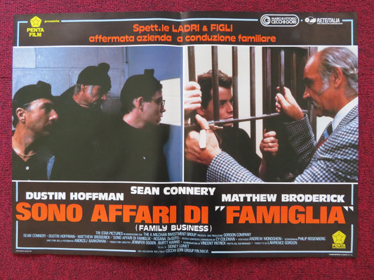 FAMILY BUSINESS -D ITALIAN FOTOBUSTA POSTER SEAN CONNERY DUSTIN HOFFMAN 1989