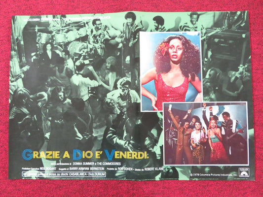 THANK GOD IT'S FRIDAY - I ITALIAN FOTOBUSTA POSTER DONNA SUMMER V.LANDSBURG 1978