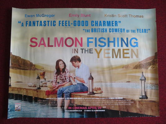 SALMON FISHING IN THE YEMEN UK QUAD (30"x 40") ROLLED POSTER EWAN MCGREGOR 2011