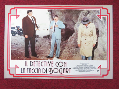 THE MAN WITH BOGART'S FACE - C ITALIAN FOTOBUSTA POSTER ROBERT SACCHI 1980