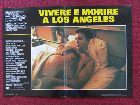 TO LIVE AND DIE IN L.A - D ITALIAN FOTOBUSTA POSTER WILLEM DAFOE TURTURRO 1985