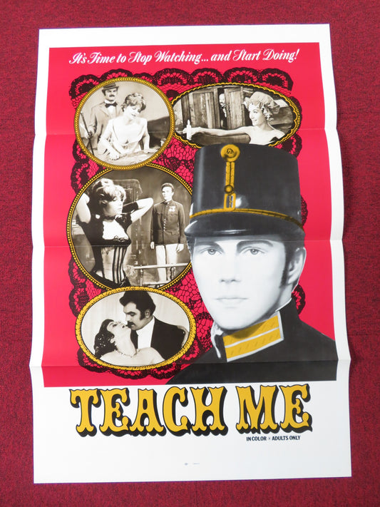 TEACH ME US TRI FOLDED ONE SHEET ROLLED POSTER CHRISTINE SCHUBERTH 1972