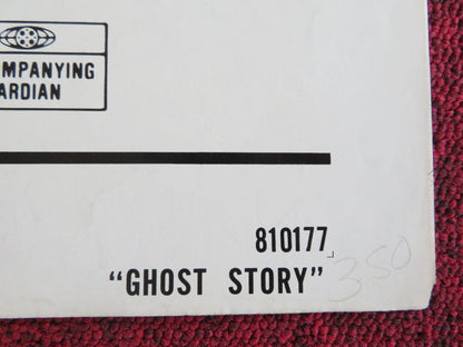 GHOST STORY FOLDED US ONE SHEET POSTER FRED ASTAIRE MELVYN DOUGLAS 1981