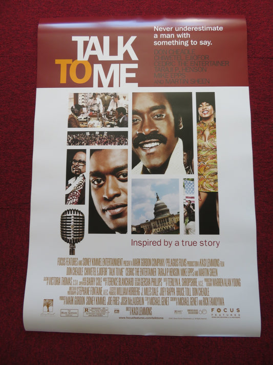 TALK TO ME US ONE SHEET ROLLED POSTER DON CHEADLE CHIWETEL EJIOFOR 2007