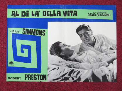 ALL THE WAY HOME - A ITALIAN FOTOBUSTA POSTER JEAN SIMMONS ROBERT PRESTON 1963