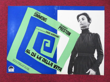 ALL THE WAY HOME - B ITALIAN FOTOBUSTA POSTER JEAN SIMMONS ROBERT PRESTON 1963