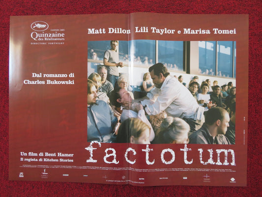 FACTOTUM - B ITALIAN FOTOBUSTA POSTER MATT DILLON MARISA TOMEI 2005