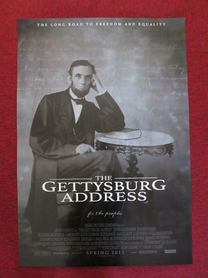 THE GETTYSBURG ADDRESS US ONE SHEET ROLLED POSTER SAM ELLIOTT 2015