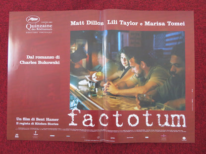 FACTOTUM - D ITALIAN FOTOBUSTA POSTER MATT DILLON MARISA TOMEI 2005