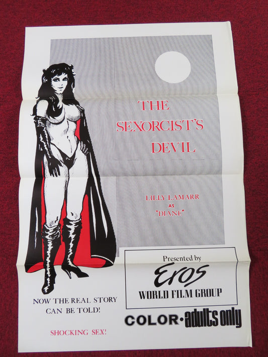 THE SEXORCIST'S DEVIL US TRI FOLDED ONE SHEET ROLLED POSTER LILLY LAMARR 1974