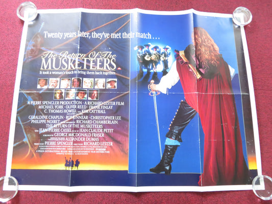 THE RETURN OF THE MUSKETEERS UK QUAD (30"x 40") ROLLED POSTER OLIVER REED 1989