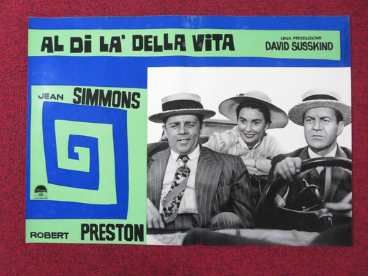 ALL THE WAY HOME - E ITALIAN FOTOBUSTA POSTER JEAN SIMMONS ROBERT PRESTON 1963