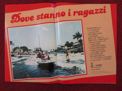 DOVE STANNO I RAGAZZI - B ITALIAN FOTOBUSTA POSTER LISA HARTMAN LORNA LUFT 1984