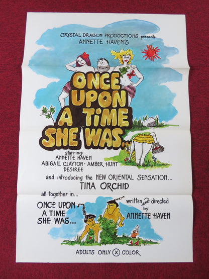 ONCE UPON A TIME SHE WAS US TRI FOLDED ONE SHEET ROLLED POSTER A. HAVEN 1979