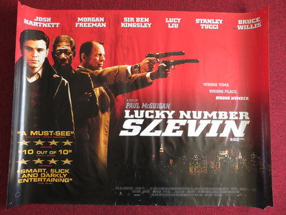 LUCKY NUMBER SLEVIN UK QUAD (30"x 40") ROLLED POSTER JOSH HARNETT B. WILLIS 2006