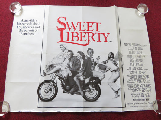 SWEET LIBERTY UK QUAD (30"x 40") ROLLED POSTER ALAN ALDA MICHAEL CAINE 1986