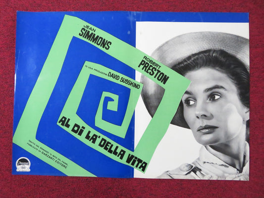 ALL THE WAY HOME - G ITALIAN FOTOBUSTA POSTER JEAN SIMMONS ROBERT PRESTON 1963