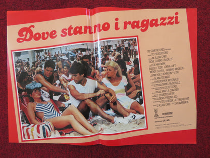 DOVE STANNO I RAGAZZI - D ITALIAN FOTOBUSTA POSTER LISA HARTMAN LORNA LUFT 1984