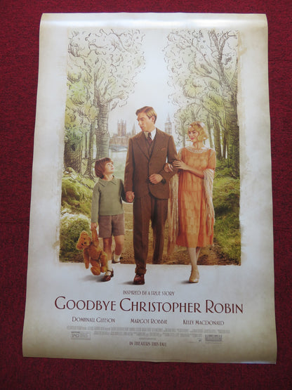 GOODBYE CHRISTOPHER ROBIN US ONE SHEET ROLLED POSTER D.GLEESON M.ROBBIE 2017