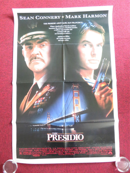 THE PRESIDO FOLDED US ONE SHEET POSTER SEAN CONNERY MARK HARMON 1988