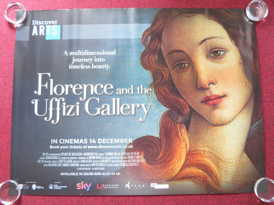 FLORENCE AND THE UFFIZI GALLERY UK QUAD ROLLED POSTER 2015