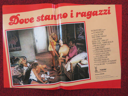 DOVE STANNO I RAGAZZI - F ITALIAN FOTOBUSTA POSTER LISA HARTMAN LORNA LUFT 1984