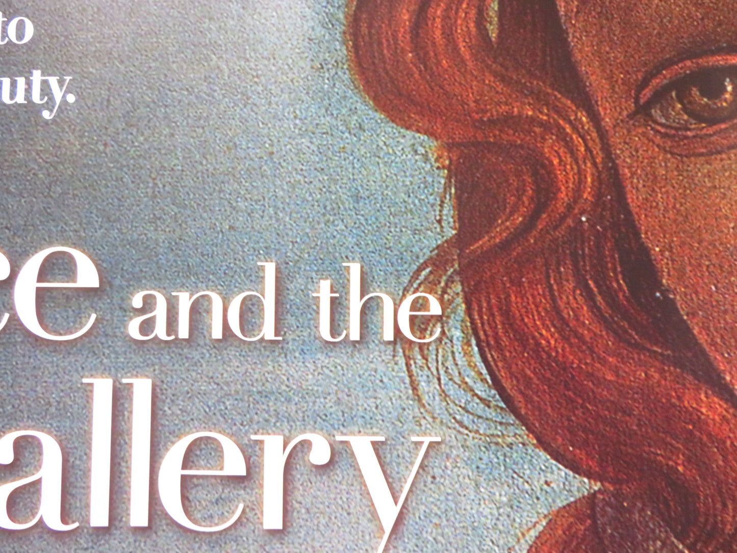 FLORENCE AND THE UFFIZI GALLERY UK QUAD ROLLED POSTER 2015