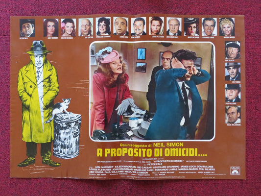 THE CHEAP DETECTIVE - B ITALIAN FOTOBUSTA POSTER PETER FALK ANN MARGRET 1978