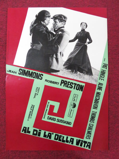 ALL THE WAY HOME - J ITALIAN FOTOBUSTA POSTER JEAN SIMMONS ROBERT PRESTON 1963