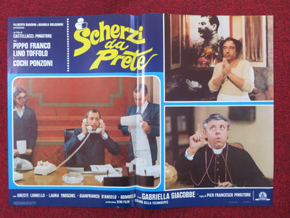 SCHERZI DA PRETE - A ITALIAN FOTOBUSTA POSTER PIPPO FRANCO LINO TOFFOLO 1978