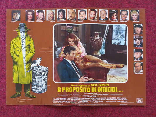 THE CHEAP DETECTIVE - C ITALIAN FOTOBUSTA POSTER PETER FALK ANN MARGRET 1978