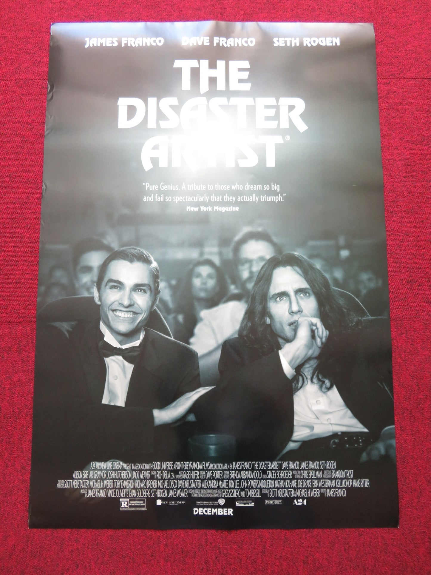 DISASTER ARTIST US ONE SHEET ROLLED POSTER JAMES FRANCO DAVE FRANCO 2017