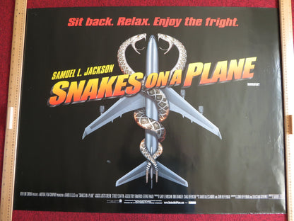 SNAKES ON A PLANE UK QUAD (30"x 40") ROLLED POSTER SAMUEL L. JACKSON 2006