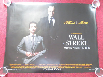 WALL STREET: MONEY NEVER SLEEPS UK QUAD ROLLED POSTER M. DOUGLAS LABEOUF 2010