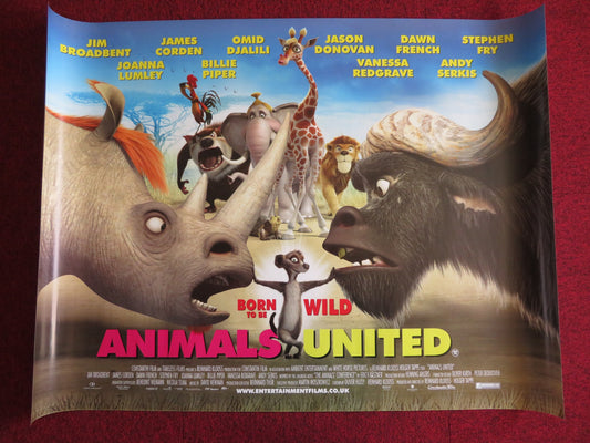 ANIMALS UNITED UK QUAD (30"x 40") ROLLED POSTER JAMES CORDEN STEPHEN FRY 2010