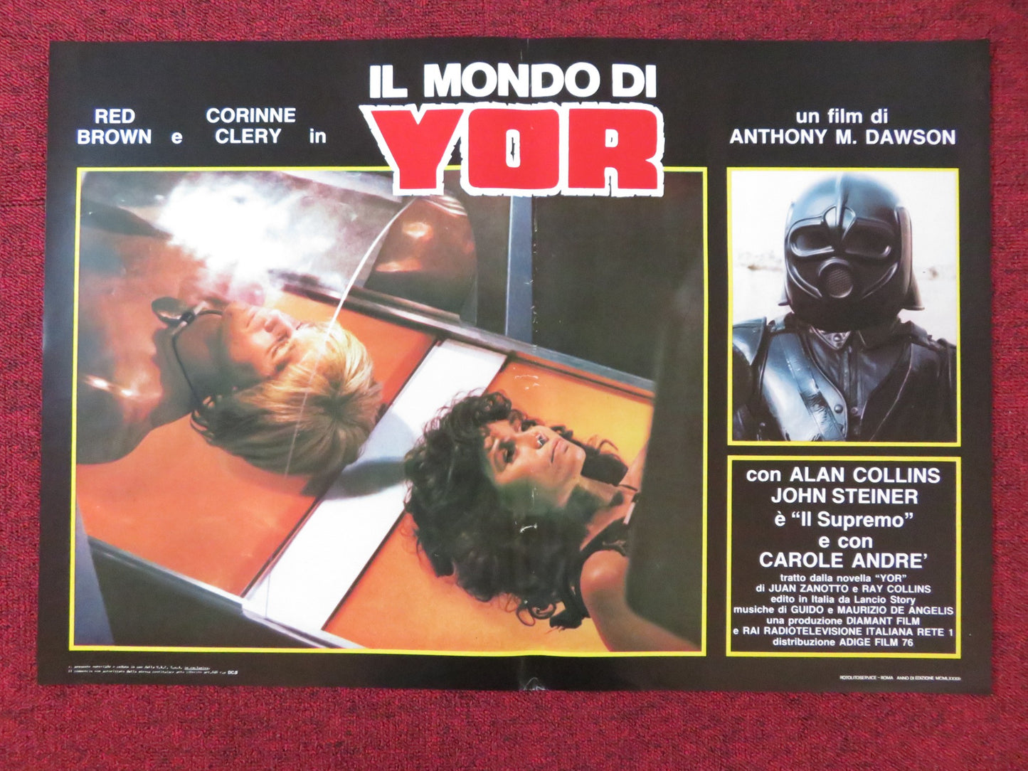 YOR: THE HUNTER FROM THE FUTURE - C ITALIAN FOTOBUSTA POSTER REB BROWN 1983