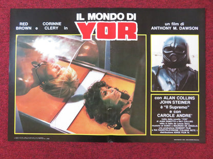 YOR: THE HUNTER FROM THE FUTURE - C ITALIAN FOTOBUSTA POSTER REB BROWN 1983