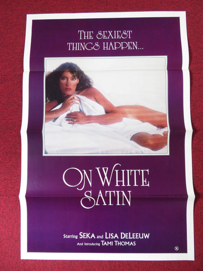 ON WHITE SATIN US TRI FOLDED ONE SHEET ROLLED POSTER SEKA LISA DE LEEUW 1980